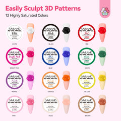 SAVILAND 30-day wear preview of durable 3D nail art