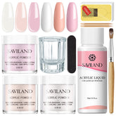 SAVILAND acrylic nail kit clear powder 10g for extensions and durability