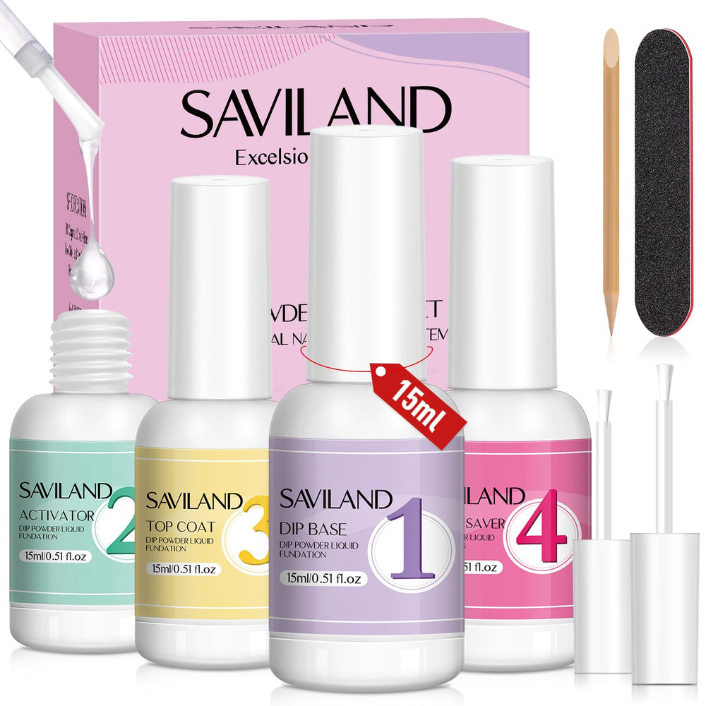 SAVILAND dip base bottle for smooth, even foundation on nails