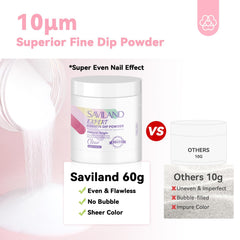 SAVILAND dip nail kit in-box offers beginner-friendly setup.