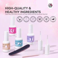 SAVILAND dip top coat bottle for shiny, durable finish