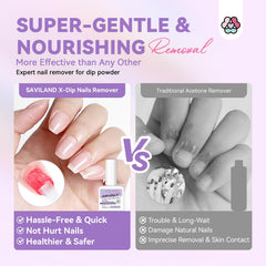 SAVILAND Nail File helps smooth edges after removal.