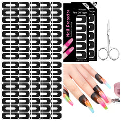SAVILAND cuticle guard on finger preventing polish smudges during nail art