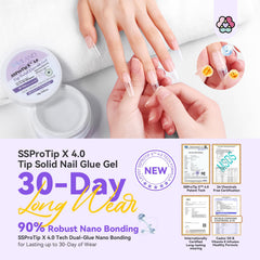SAVILAND nail sticks included for precise adhesion and tidy removal.