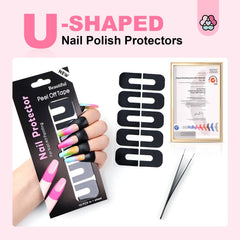 SAVILAND UV protection guards shield skin during gel nail polish applications
