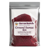 SavorSatch ground sumac pouch from Turkey adds bright citrus tang to meats and salads.