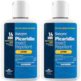 Sawyer 20% Picaridin lotion twin pack protects skin during outdoor adventures.