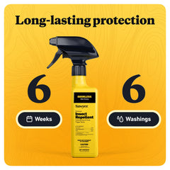 Sawyer Permethrin protects shoes and socks during outdoor activities.