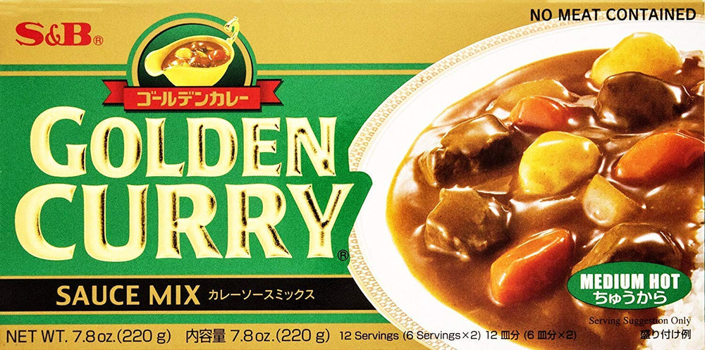 S&B Golden Curry Sauce Mix packaging for easy weeknight flavor boost.