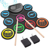 Sboet electronic drum set with nine pads for beginners practicing rhythm at home.