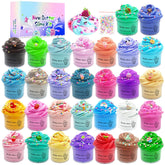 SBRBANNC 30-pack butter slime kit cups for mess-free creative play.