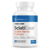 SciatiEase bottle image showing the sciatic nerve supplement for daily support.