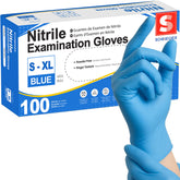 Schneider nitrile exam gloves blue box for medical exams and everyday protection