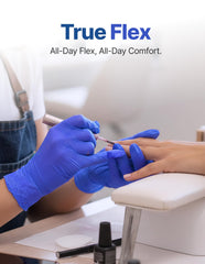 Schneider purple nitrile gloves food-safe for cooking prep