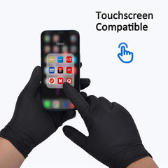 Powder-free Schneider gloves with black color and latex-free comfort