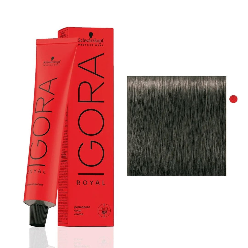 Schwarzkopf Igora Royal 6-1 Dark Blonde Cendre color cream for even gray coverage
