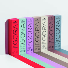 Schwarzkopf Igora Royal Color Creme 8-0 swatches show even coverage and vibrant tones.