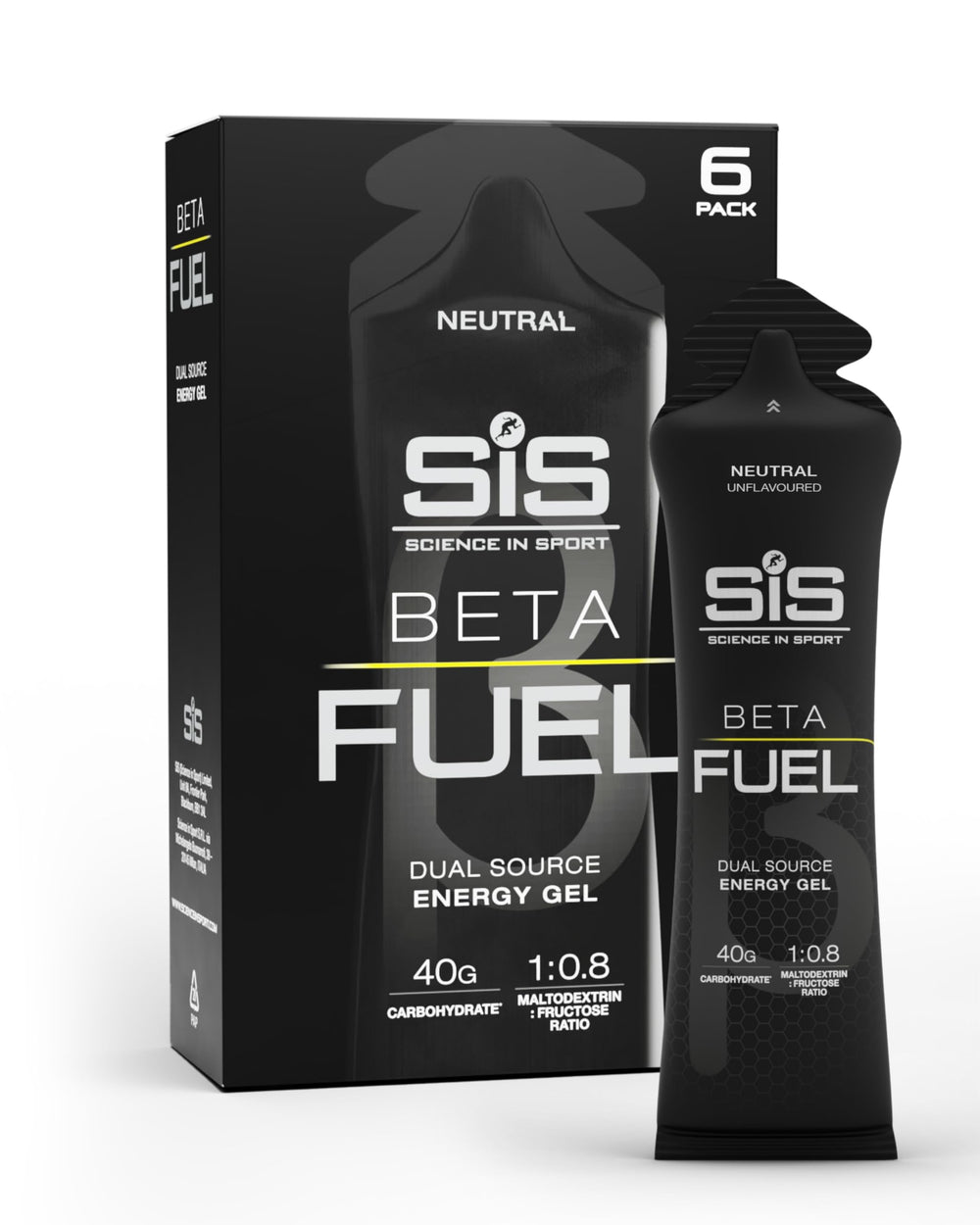 Science in Sport BETA Fuel Gel dual-source energy for sustained performance during long workouts.