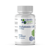 Scientific Health Solutions Melatonin 120mg bottle for easy nightly sleep support and dosing.