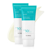 SCINIC Enjoy Super Mild Sun Essence bottle showing lightweight UV protection and hydration.