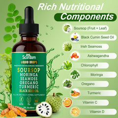 SCORDOM Soursop Bitters dropper pour for easy use