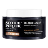 Scotch Porter Conditioning Beard Balm jar for easy daily beard conditioning