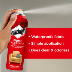 Scotchgard on clothing like shirts and dresses for stain resistance.