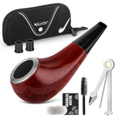 Scotte Shiny Pipe front view, compact travel-friendly small pipe