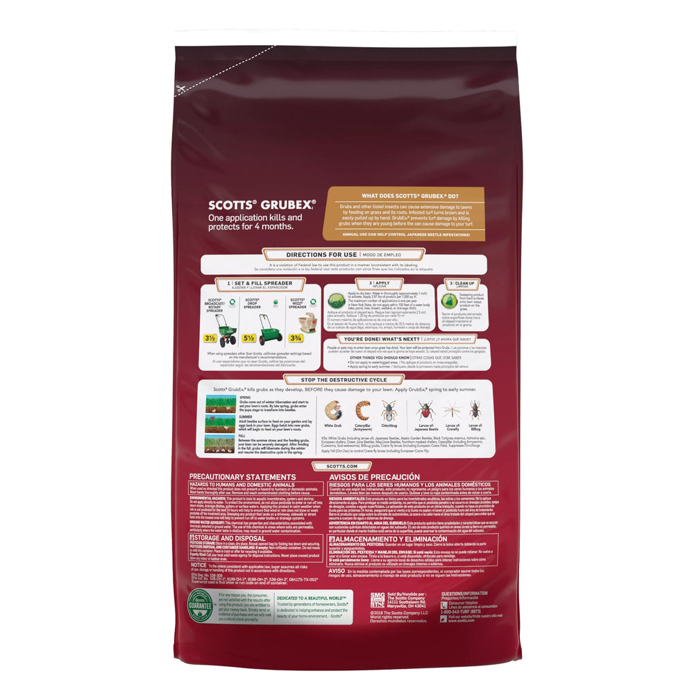 Scotts GrubEx1 is safe for pets and people after the lawn dries.