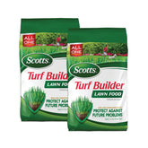 Scotts Turf Builder Lawn Food bag—easy packaging for all grass types.