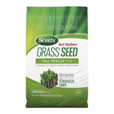 Scotts Turf Builder Tall Fescue Mix bag ready for durable lawn growth