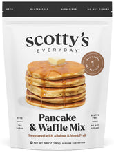 Scotty's Everyday keto pancake mix box displayed for gluten-free breakfast options