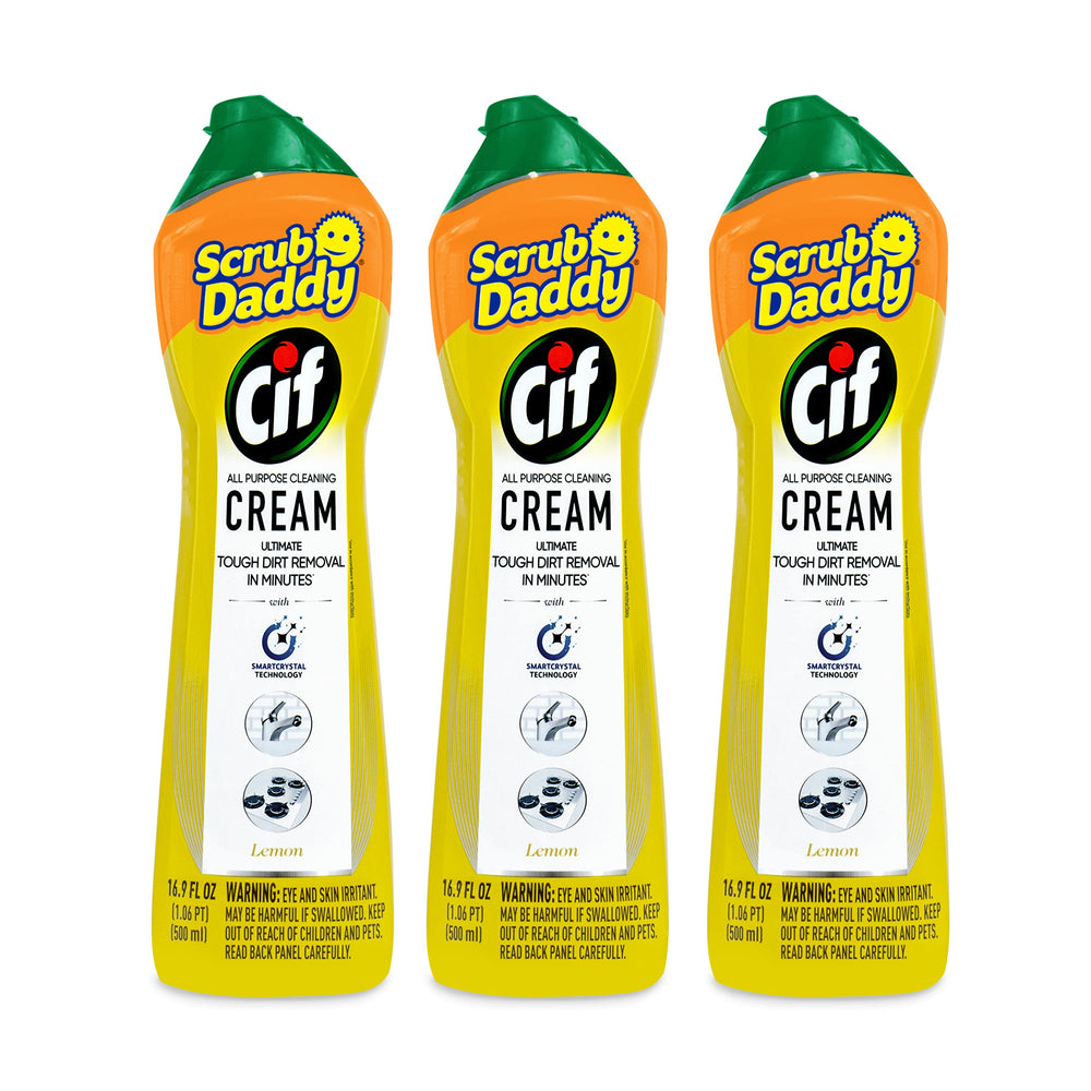 Scrub Daddy Cif Cream Lemon bottle for versatile surface cleaning