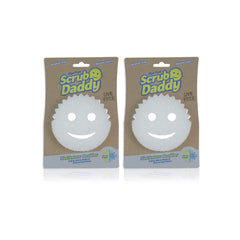 Scrub Daddy dye-free sponge shown from the front view for everyday kitchen cleaning.