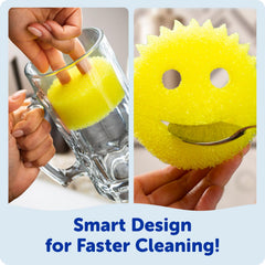 Odor-resistant Scrub Daddy sponge showing fresh look.