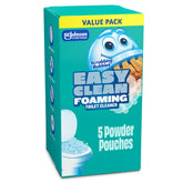 Scrubbing Bubbles Easy Clean foaming action in toilet bowl removes lime-scale buildup