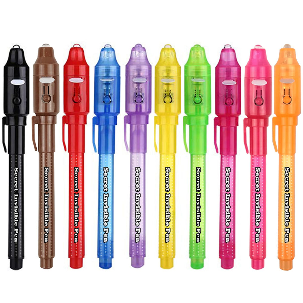 SCStyle invisible ink pen with UV light cap reveals secret notes
