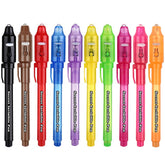 SCStyle invisible ink pen with UV light cap reveals secret notes