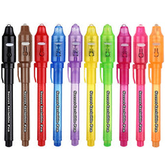 SCStyle invisible ink pen with UV light cap reveals secret notes