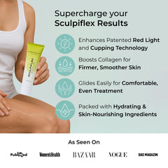 SCULPIFLEX Gel on skin applied to improve glide.