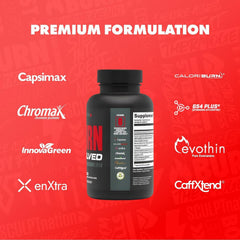 Sculpt Nation Burn packaging box featuring patented ingredients and quality manufacturing.