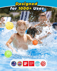 SCUATANBE self-sealing water bombs for mess-free summer games and cleanup