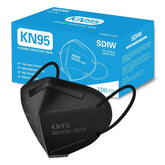 SDIW KN95 mask front view with 5-layer design for daily filtration.