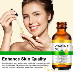 SDJUFEI Vitamin E Oil applied to the face for gentle nourishment.