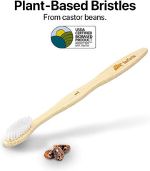 Sea Turtle plant-based bristles provide gentle, effective cleaning.