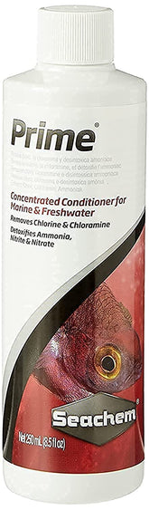 Seachem Prime 250ml bottle ready for water conditioning in aquariums