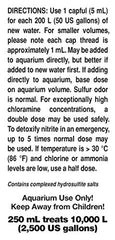 Close-up of Seachem Prime dosing cap for precise measurement