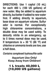 Seachem Prime tank treatment demonstrates easy dosing for new tank setups
