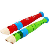Sealive small wooden recorders for toddlers with colorful finish for easy grip