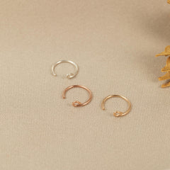 Sealoy rose gold clip-on nose ring for versatile outfits